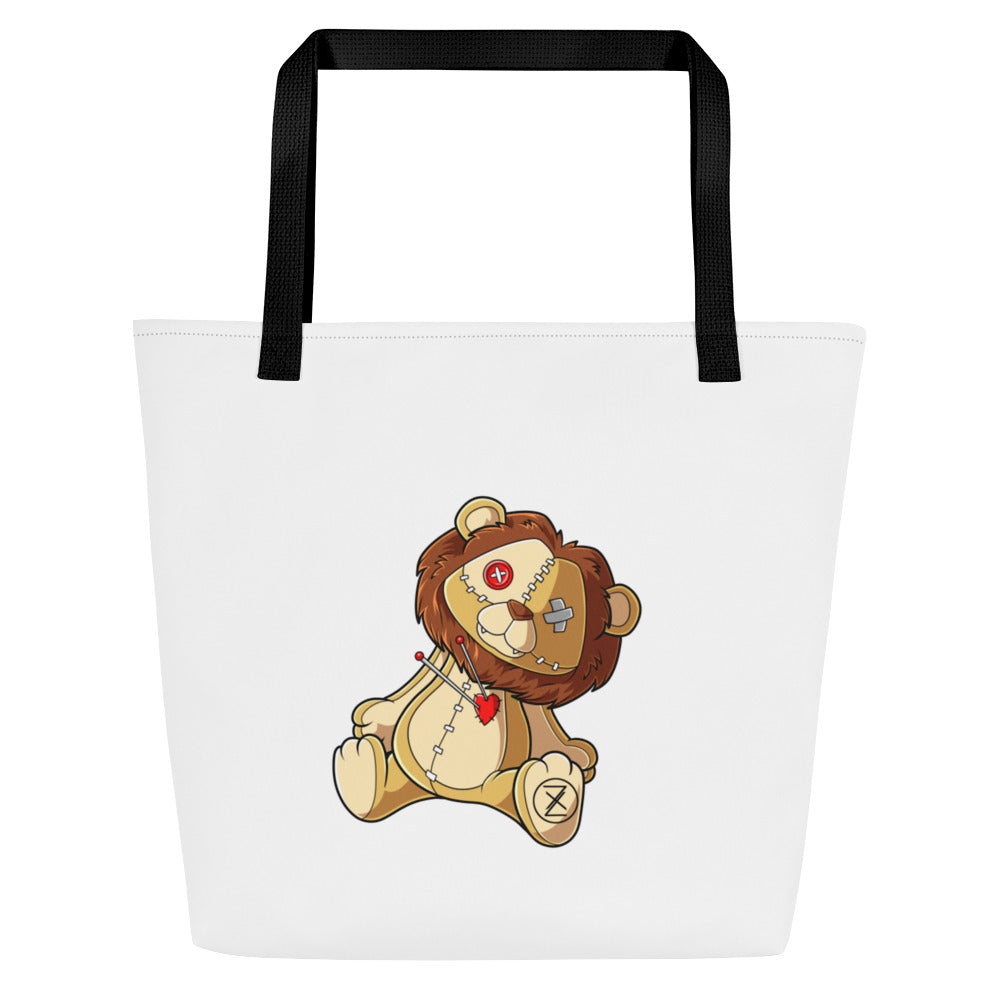 Lionheart All-Over Print Large Tote Bag